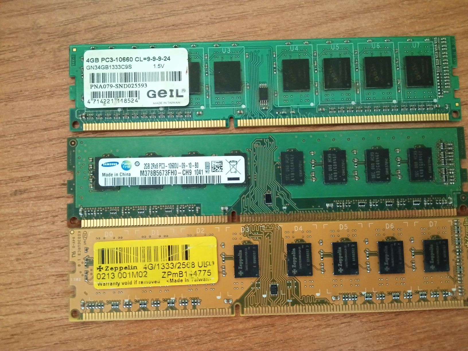 Озу оперативный память ddr3 4gb и 2gb