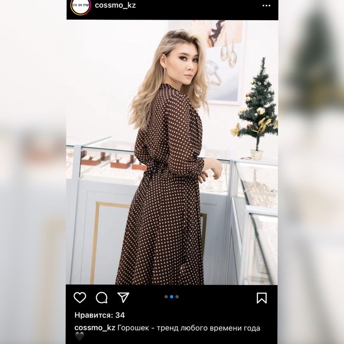 Платье в горошек