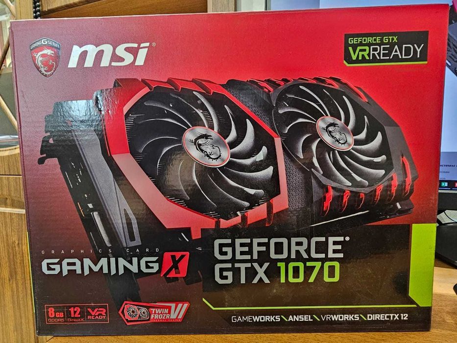 Видеокарта MSI GeForce GTX 1070 GAMING X 8G