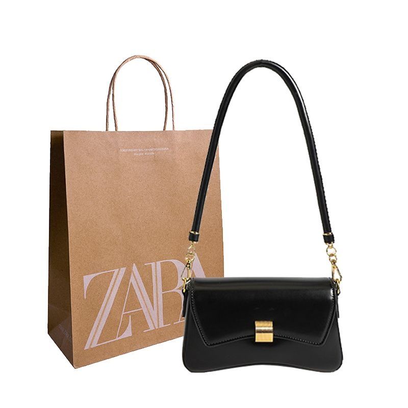 Чёрная сумочка в стиле минимализма от бренда Zara. Новая.