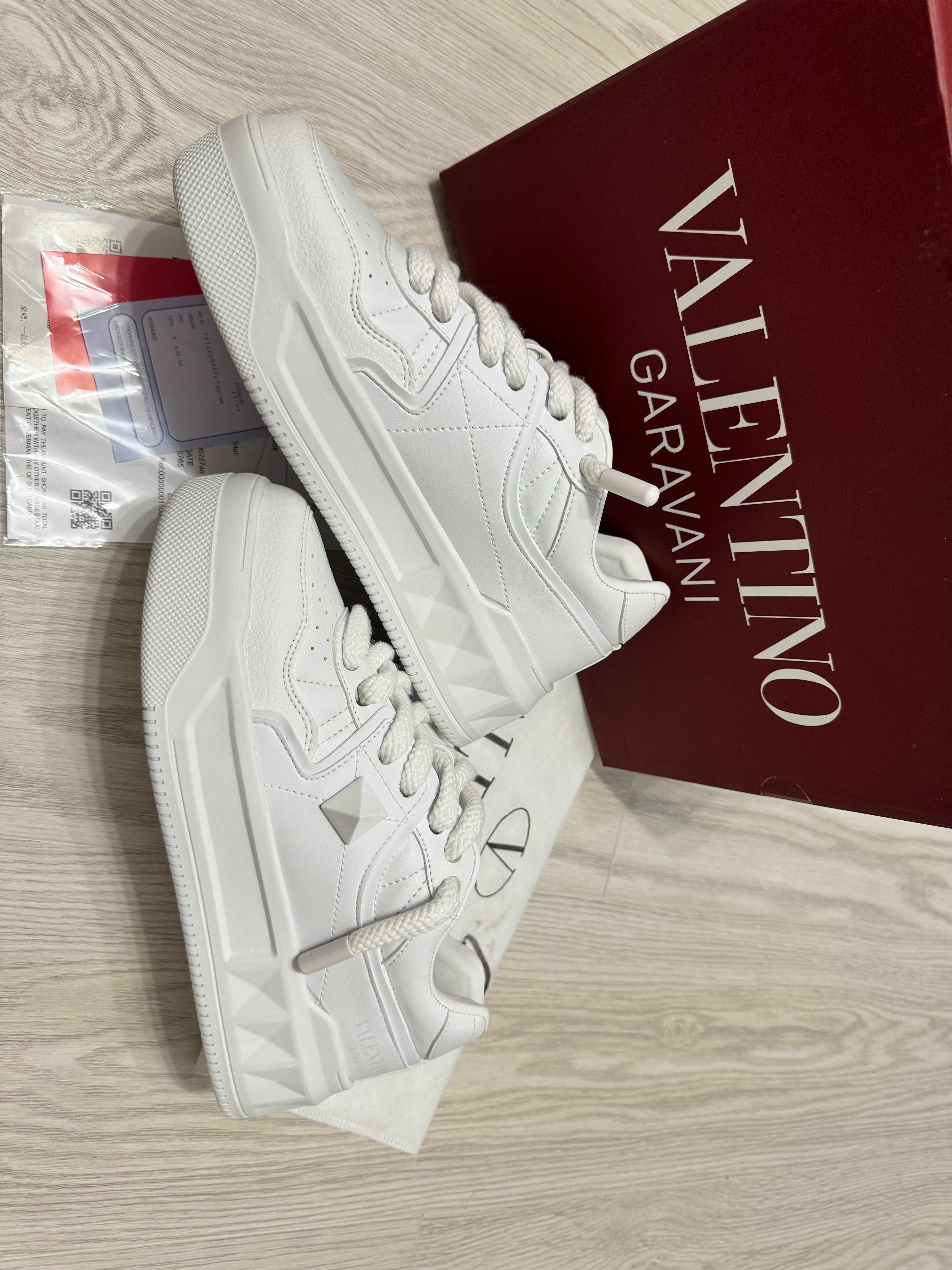 Adidasi Valentino Ga ravani One Stud Low Full Box Albi