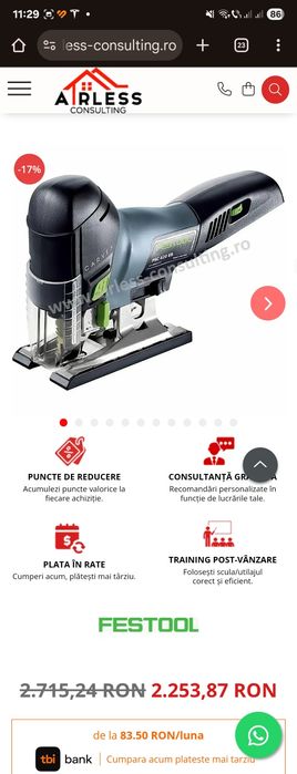 Fierastrau pendular Festool PSC 420 EB