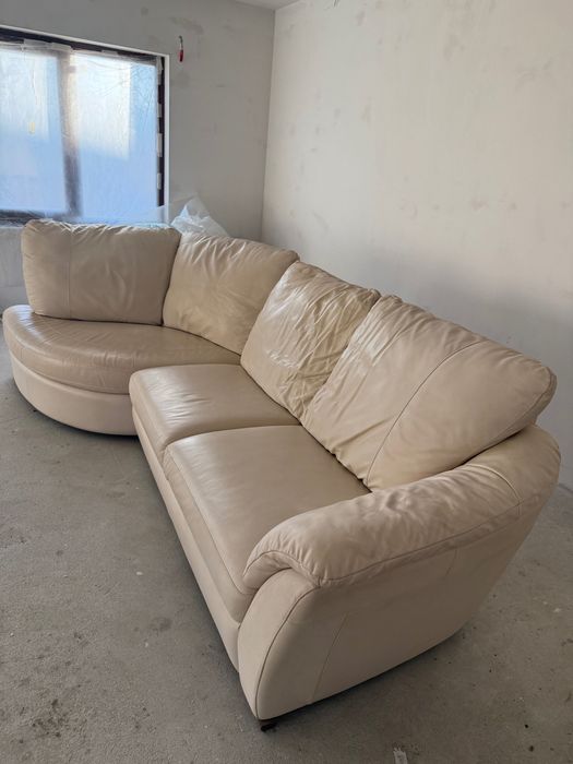 Canapea colț piele Ikea stare foarte bună