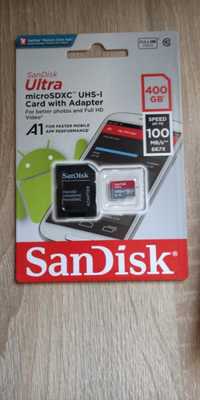 Card micro SDXC SanDisk 400 GB - pentru samsung s10 , samsung s20 -nou