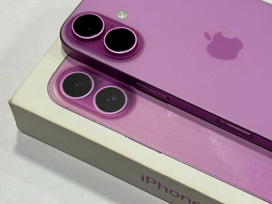 Apple iPhone 16, 256GB, 5G, Pink, 100%Battery Health