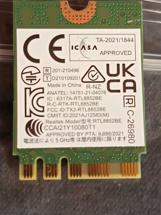 placa retea REALTEK-RTL-8852BE