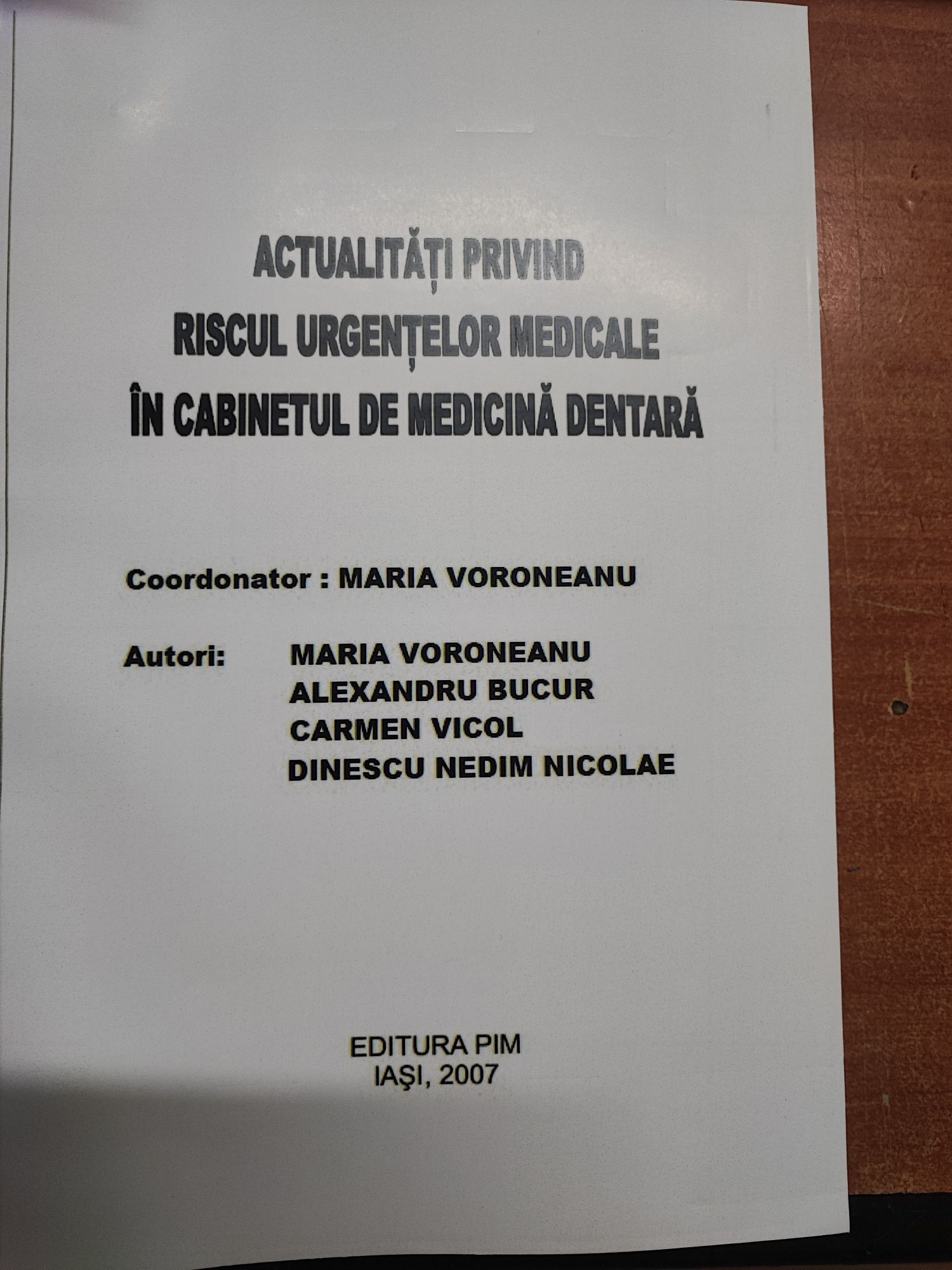 Actualitati privind riscul urgenteleor medicale in cabinetul de medici