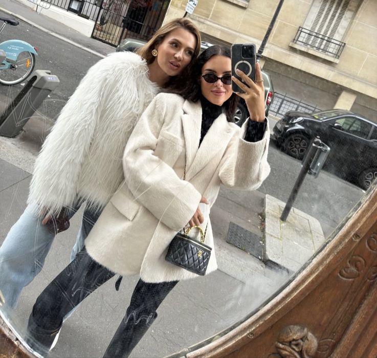 ZARA дамско viral палто овърсайз