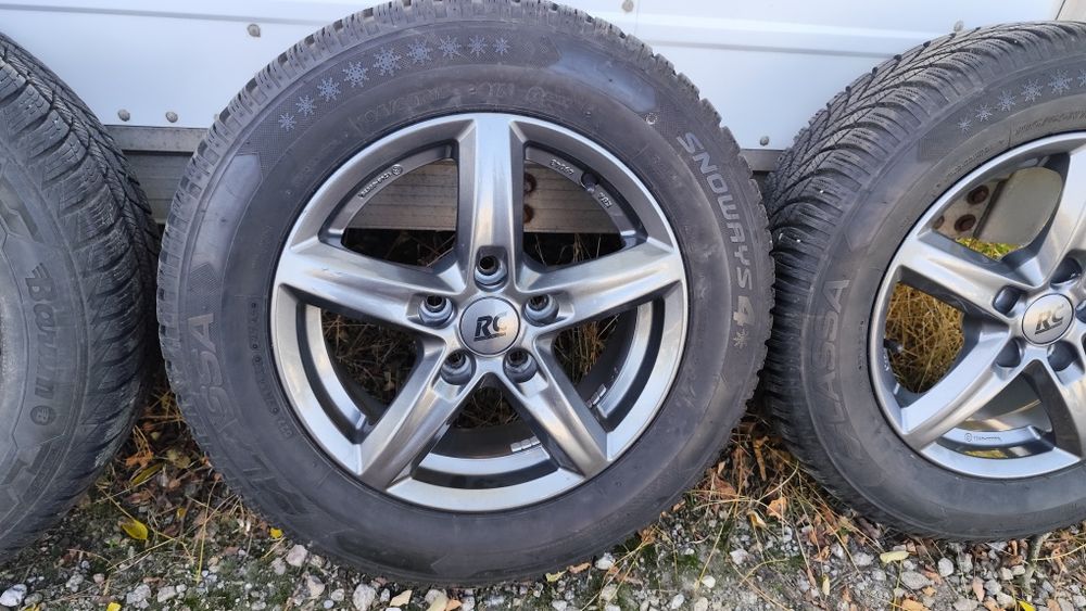 Продавам зимни гуми с джанти 15"5х112 с централен отвор 57, 1