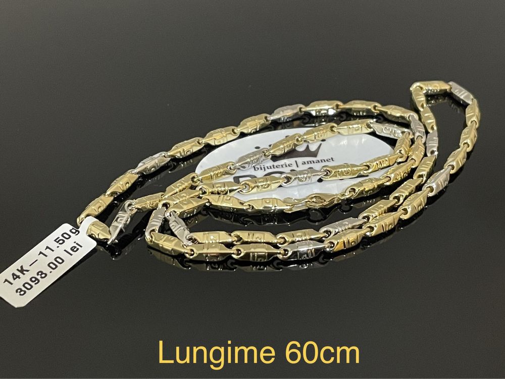 Bijuteria Royal CB : Lant barbatesc aur 14k 11,50gr lungime 60cm