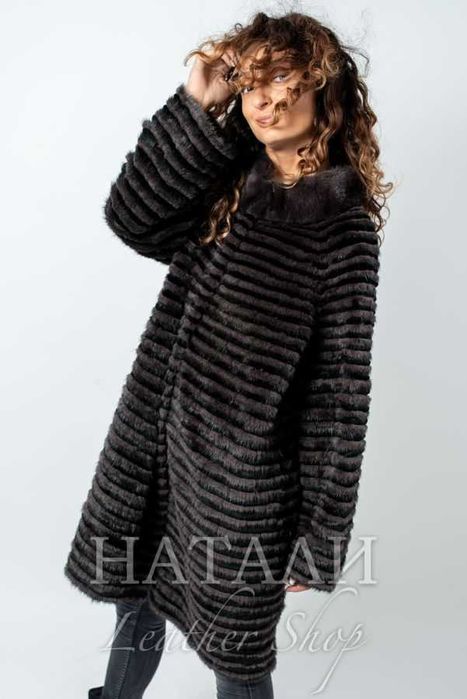 Дамски ексклузивен кожух от норка Даяна Brown