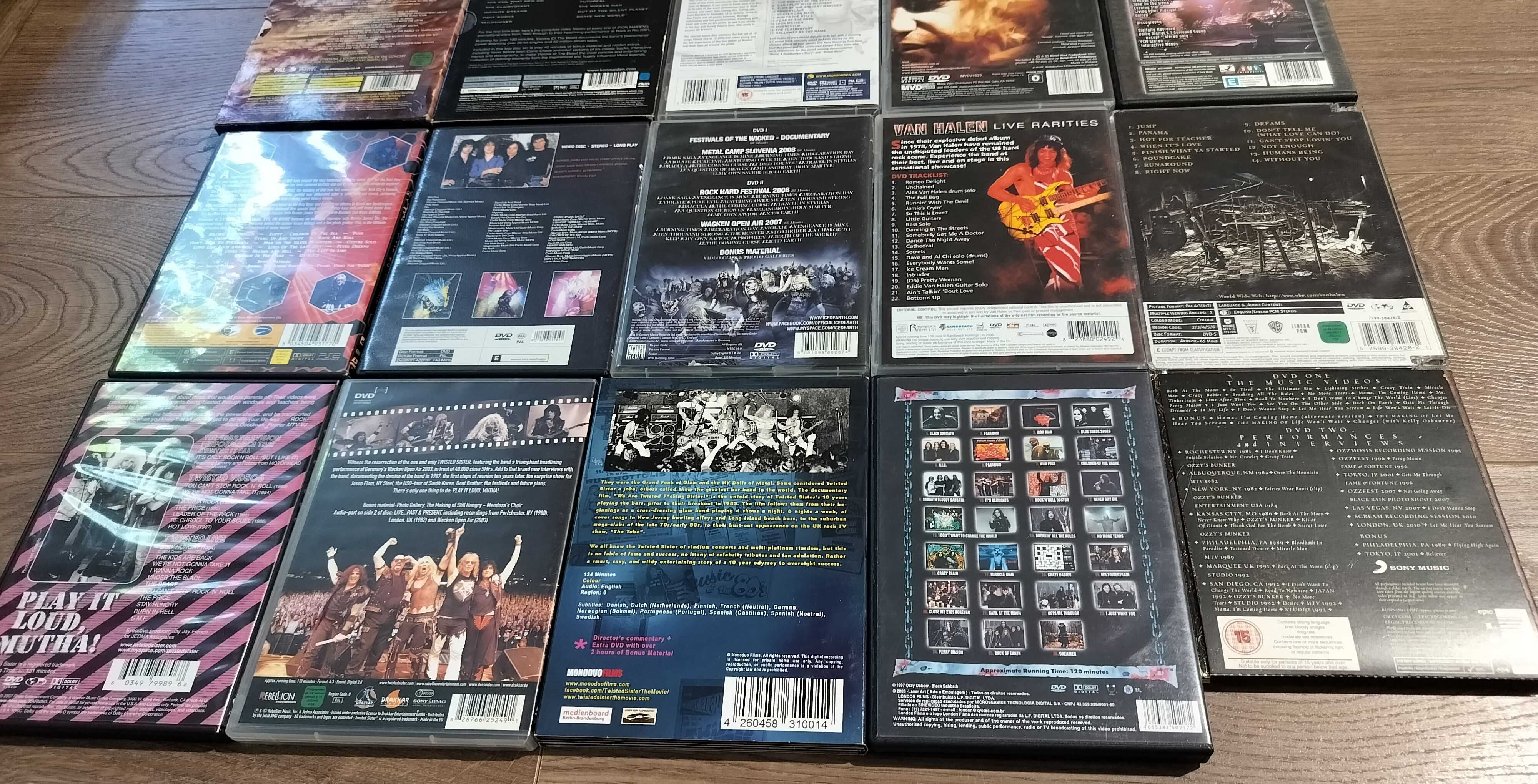 Lot DVD-uri heavy metal Blaze Judas Priest Ozzy Maiden Dio Iced Earth