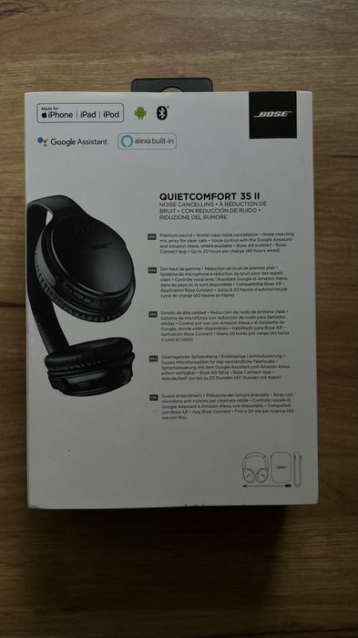 Продавам безжични слушалки Bose QC35 II в перфектно състояние.