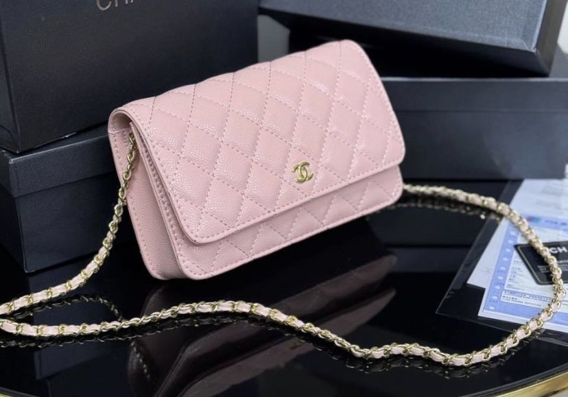Мини сумка Chanel розовая