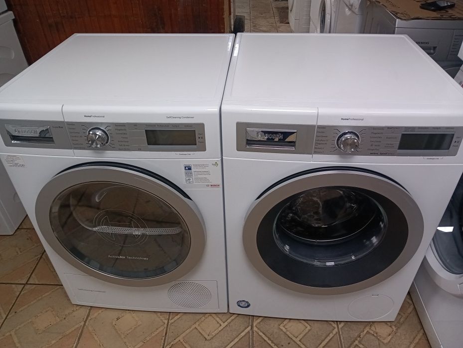 Комплект пералня и сушилня с термопомпа Бош Bosch Home Professional