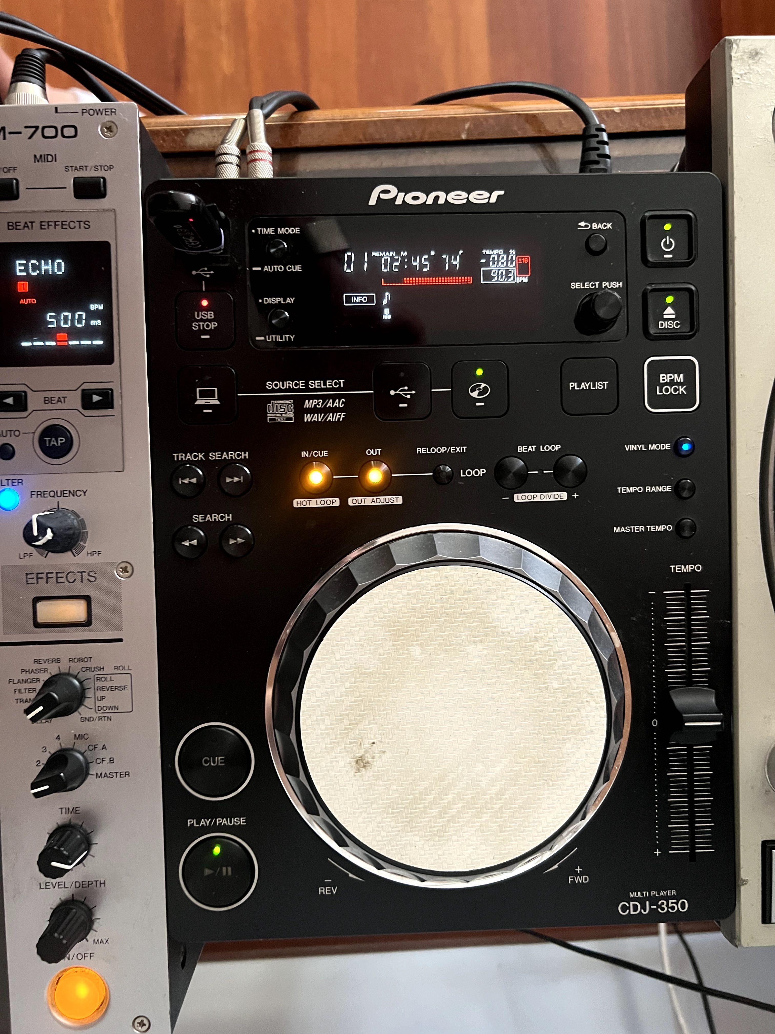 2x Pioneer CDJ-350 + DJM-700 миксер