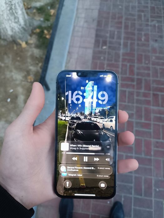 iphone 13 pro max 
Yomkist 78%
rangi graphite 
holat ideal qirilgan si