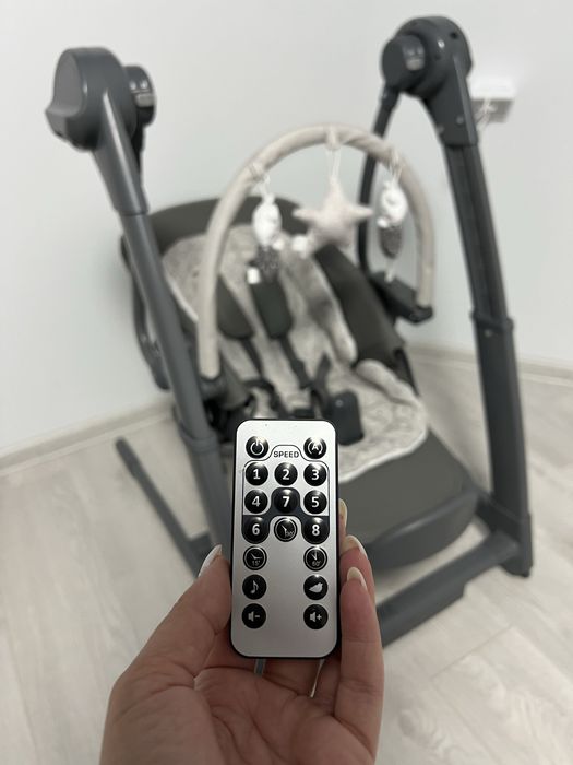 Бебешка люлка и столче за хранене 2в1