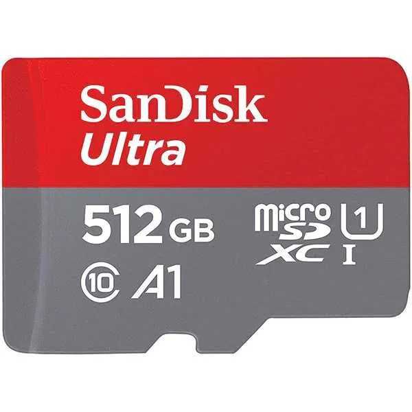 Card 512GB MicroSDXC Sandisk Ultra UHS-I Clasa 10 A1 U1 Sigilat Nou