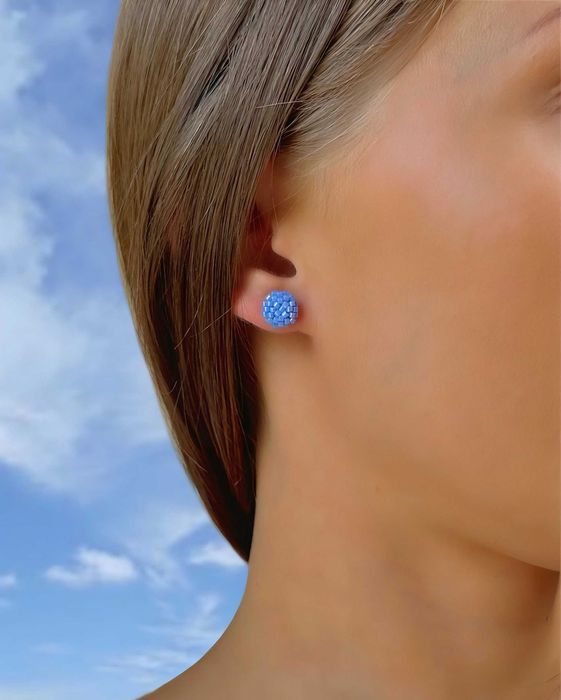 Ръчно изработени обеци, Различни цветове Японски мъниста, Стомана /925