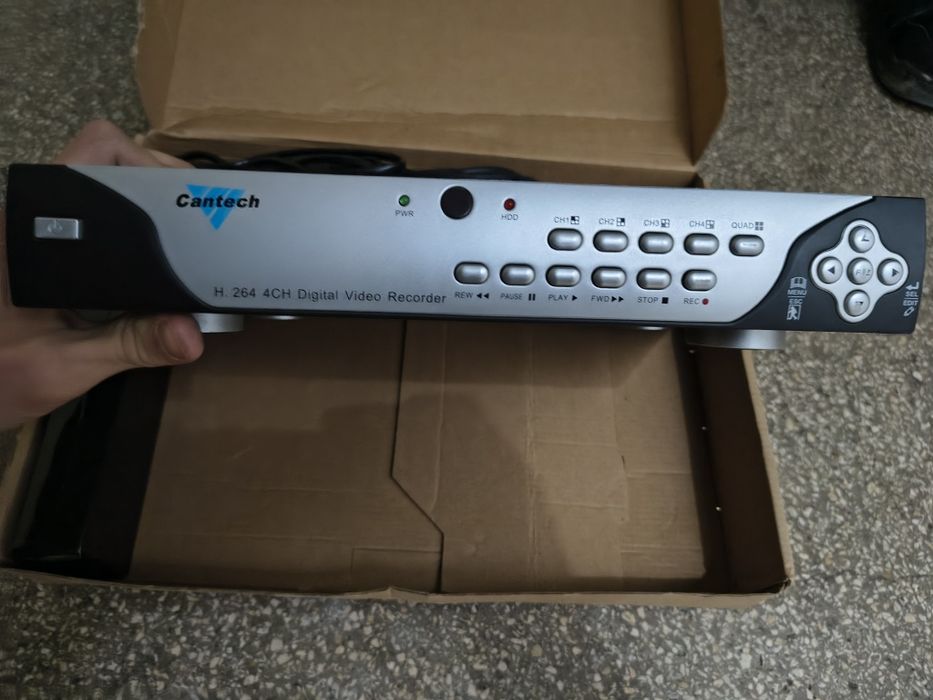 DVR Cantech 4 Canale – H.264 – Suport camere analogice – Funcțional
