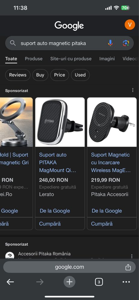 Pitaka suport auto magnetic magsafe
