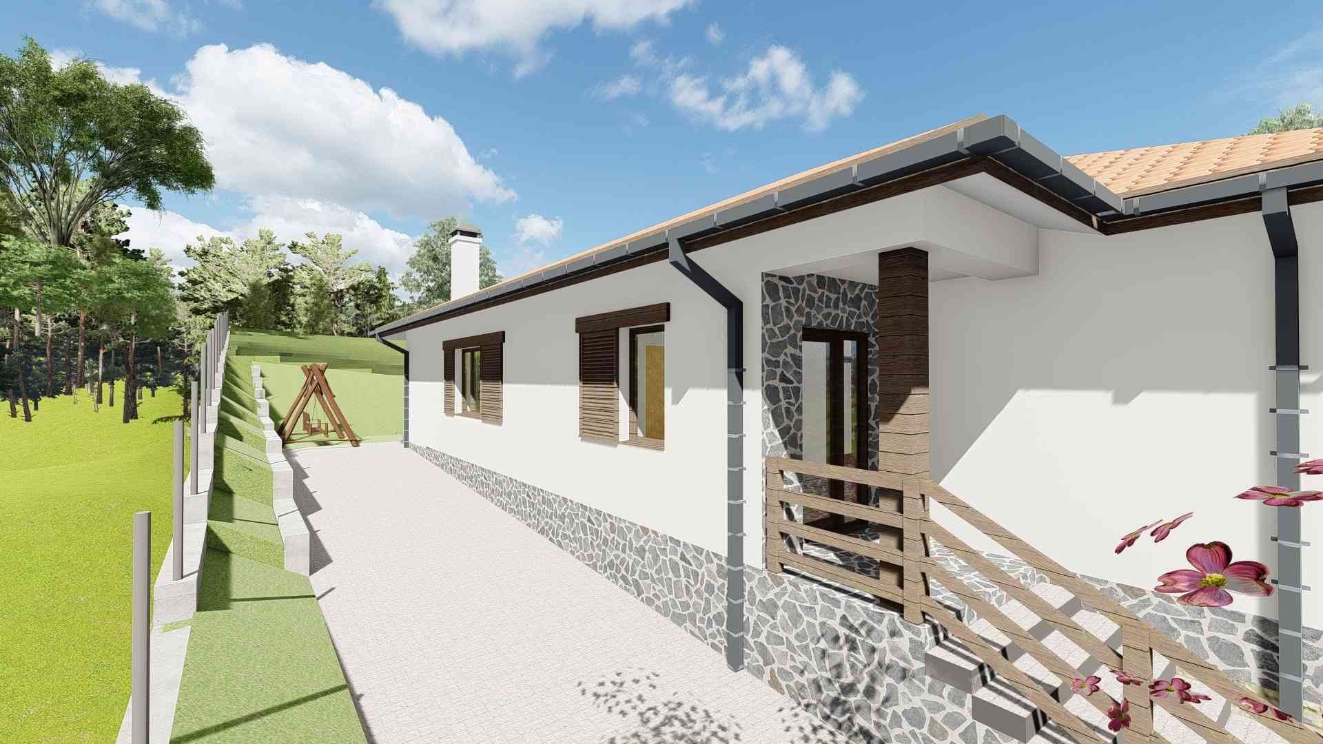 Vând teren intravilan cu Proiect și autorizație de constructie