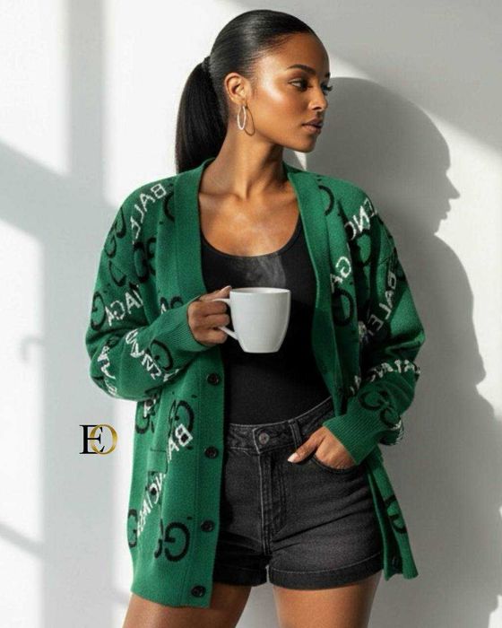 Cardigan dama tricot