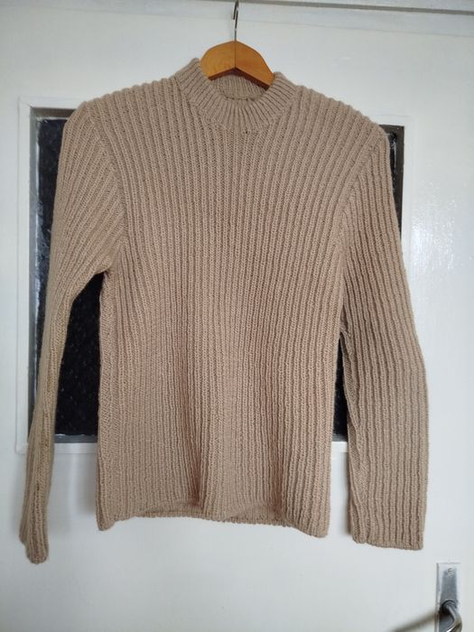 Памучна ръчно плетена блуза л размер