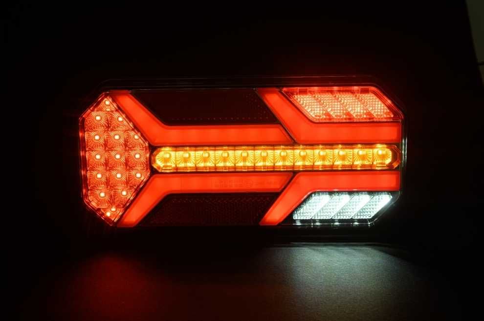 Комплект LED Стопове 23 см с динамичен мигач за ремарке бус каравана