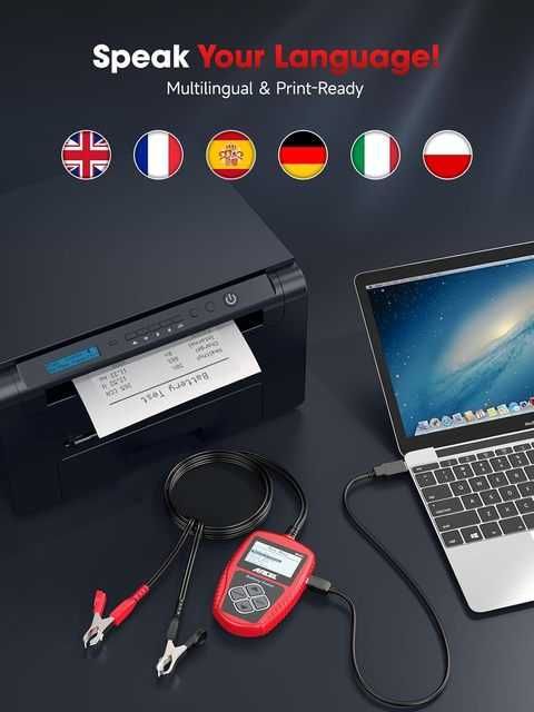 Tester Digital Baterii Auto Plumb Ancel BA101 si Display cu Backlight