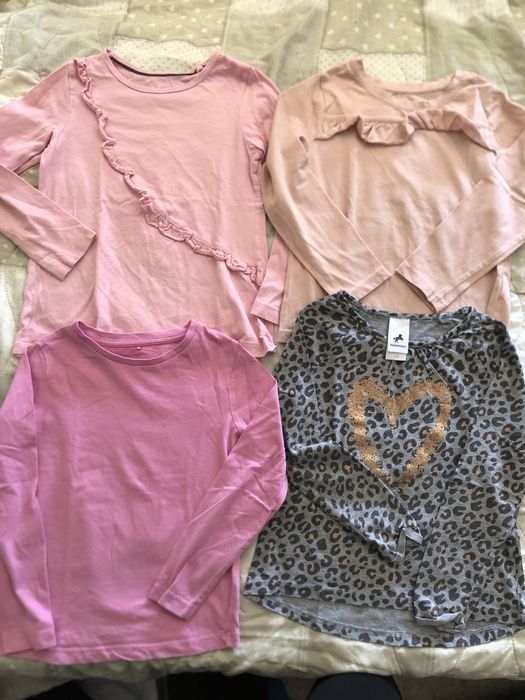 Блузки с дълъг ръкав за момиче 5-6г (110-116)