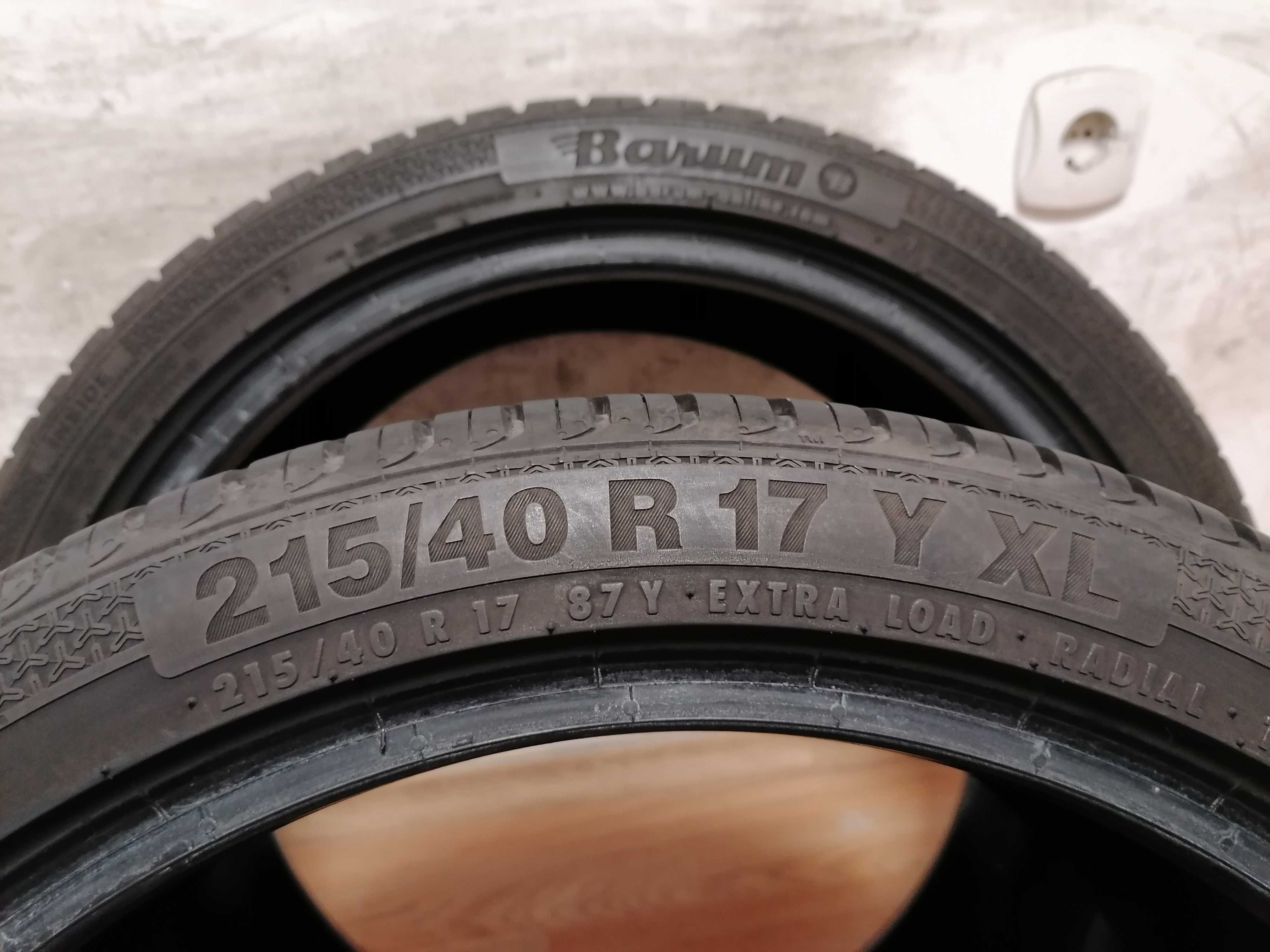 2 бр. 215/45/17 Dunlop / 2 бр. 215/40/17 летни гуми