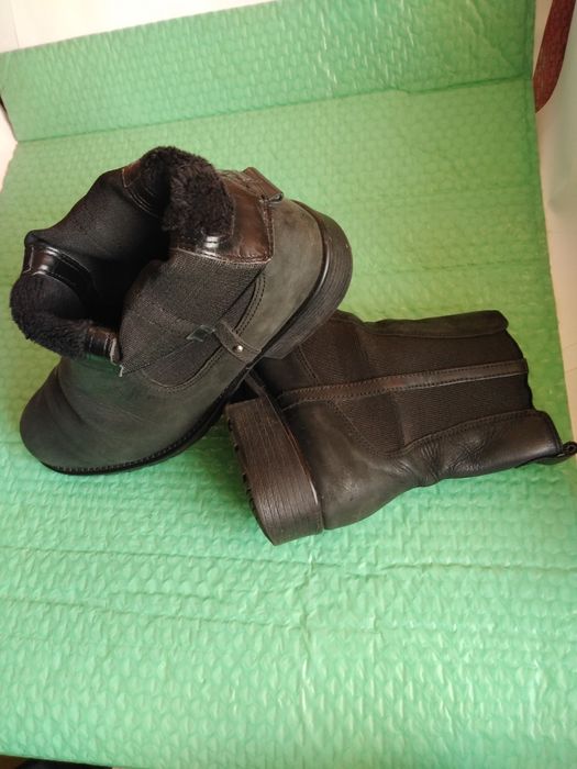 Cizme din piele imblanite