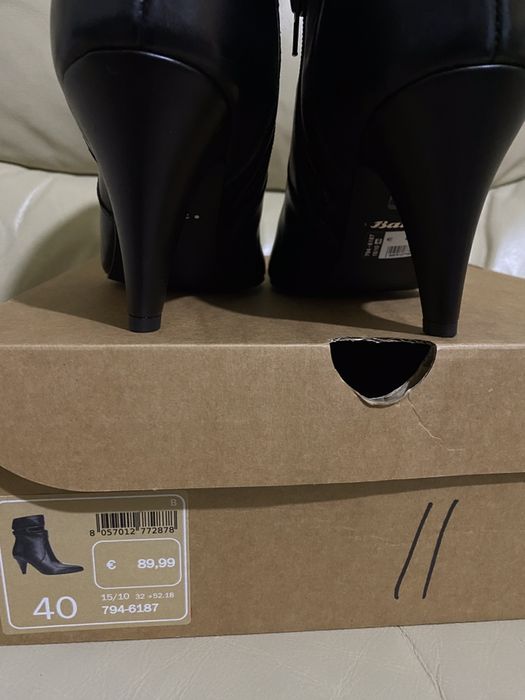 Bata дамски боти естествена кожа