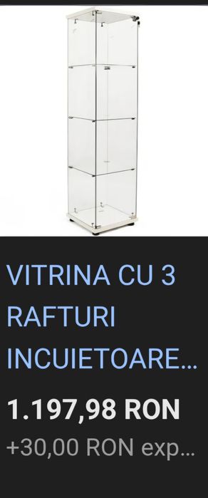 Vând Vitrină din sticlă