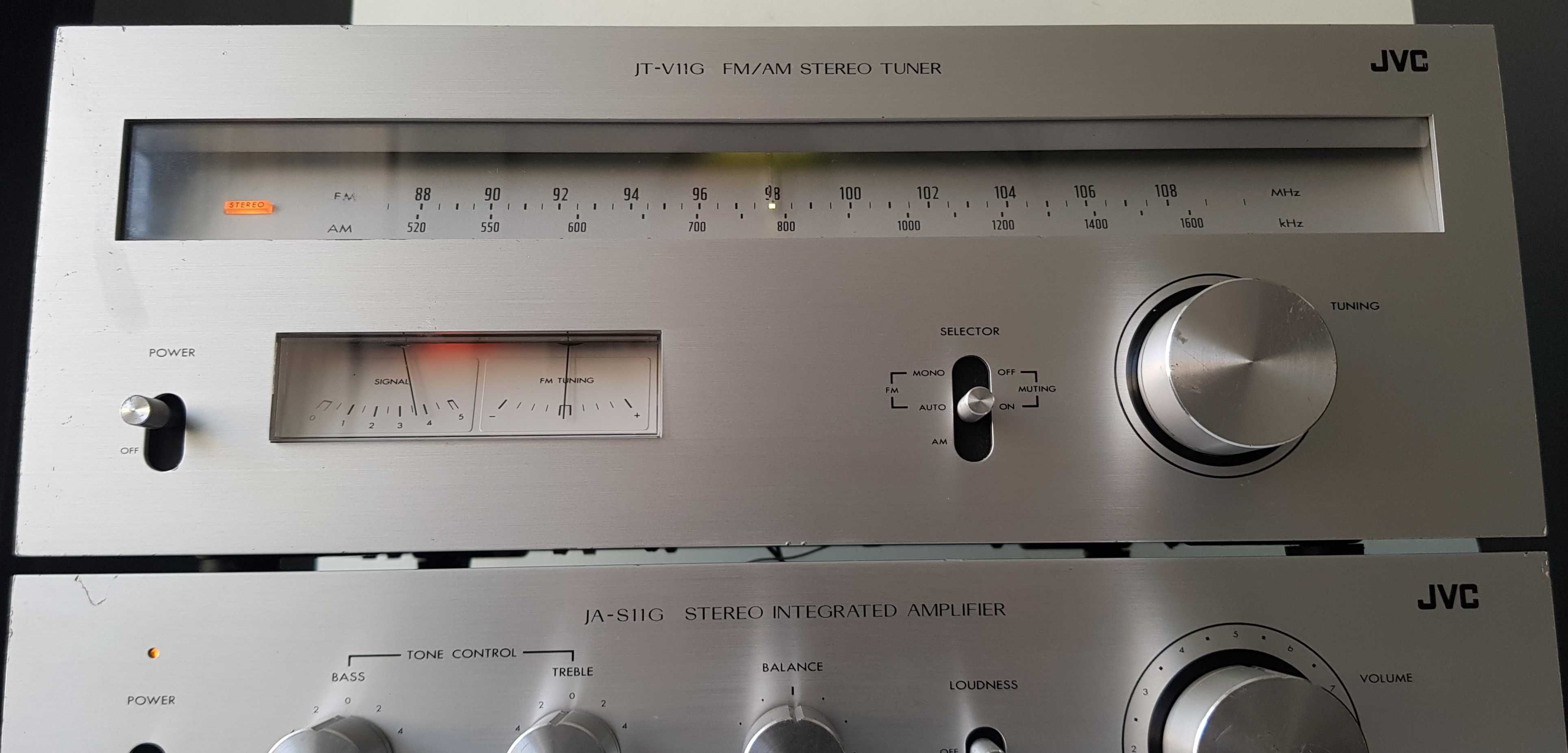 JVC JT V 11 G tuner radio vintage Wu metre ace muzica arta colectie