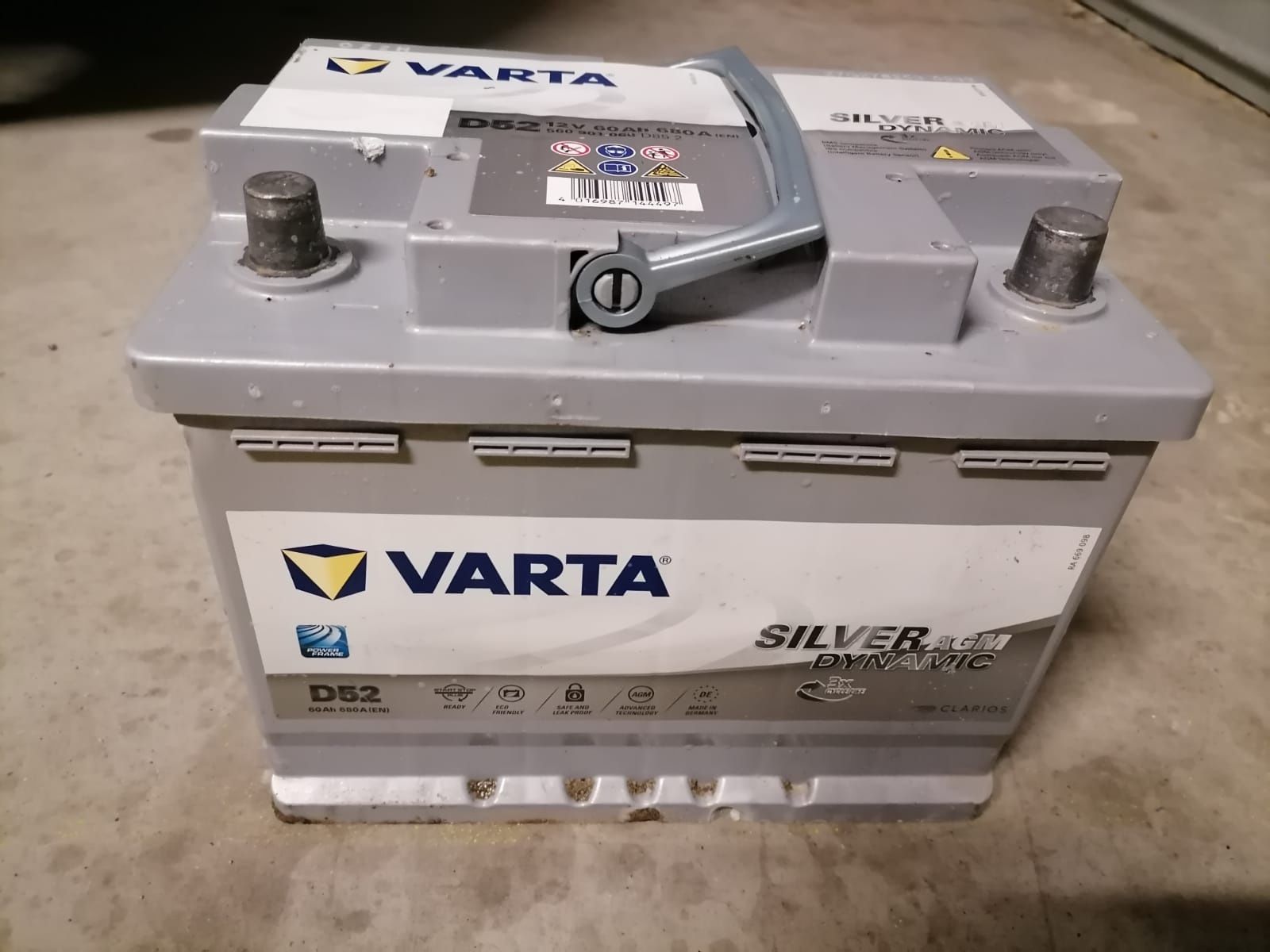 Baterie auto Varta Silver 60 amperi Agm cu Start stop 2022