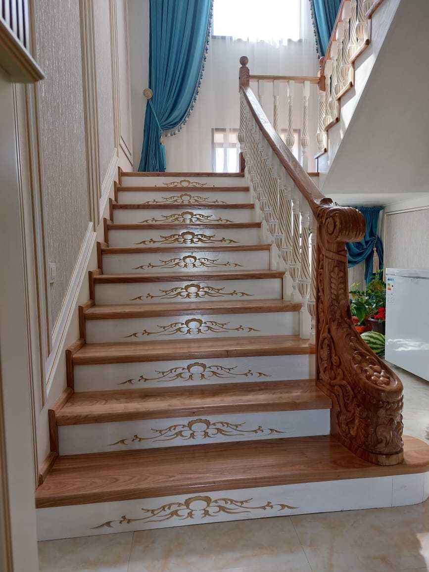 Изготовление, монтаж лестницы из хороших сортов древесины, с гарантией