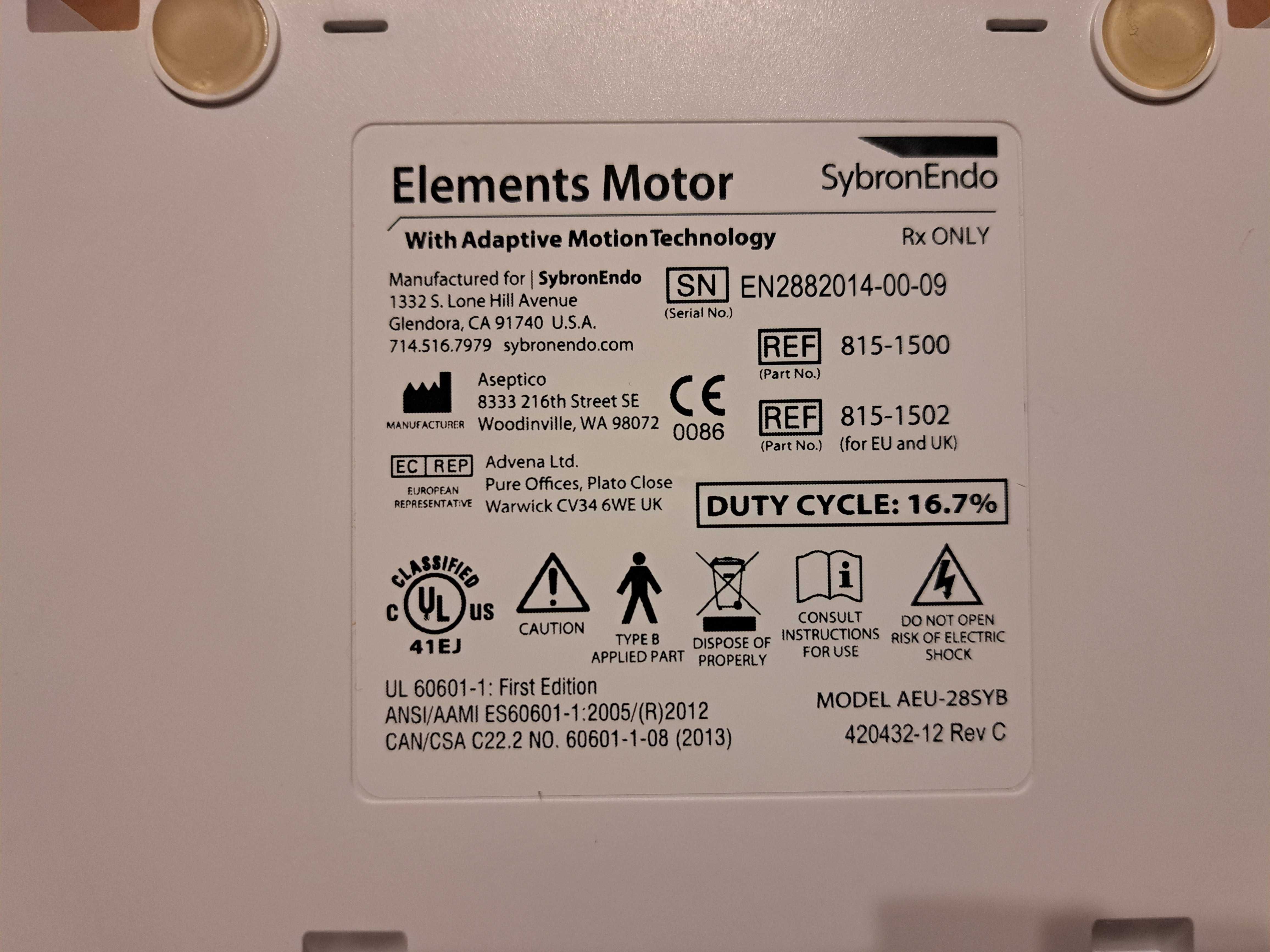 Elements Motor - Sybronendo