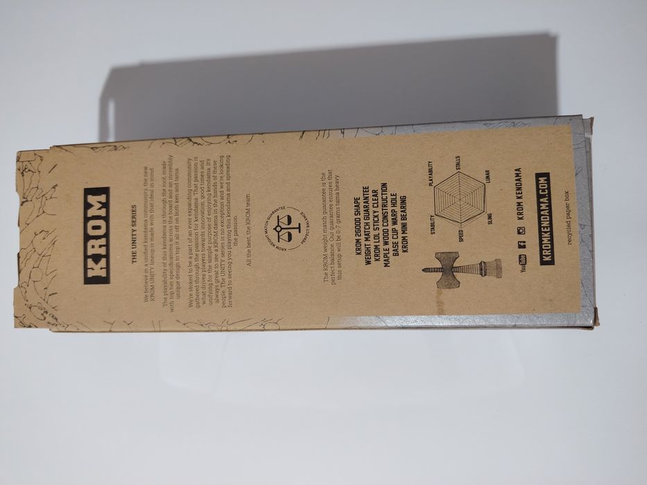 Kendama Krom unity silver noua sigilata