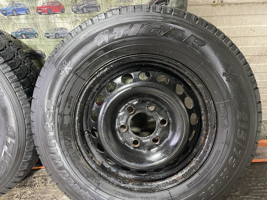 Jante Mercedes Sprinter de otel( 6 gauri)cu anvelope  iarna