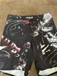 Bjj shorts Venum - Samurai Skull - Black ( mărimea XXL )