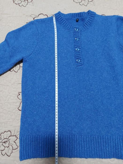 Pulover subțire Trendyol, culoare albastru (M)