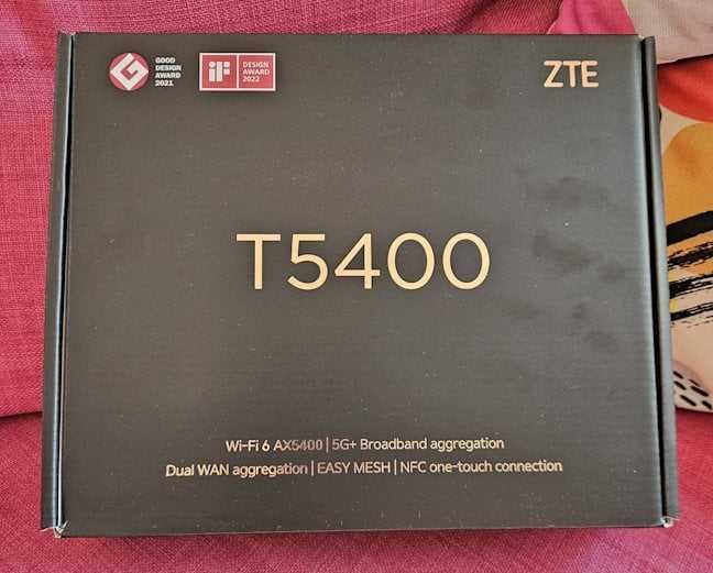 Router wireless ZTE T5400, AX5400, Dual-Band, Wi-Fi 6