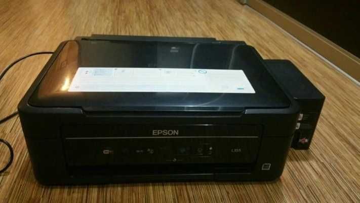 Wi-Fi цветной струйный МФУ принтер Epson L355 краска заправлена
