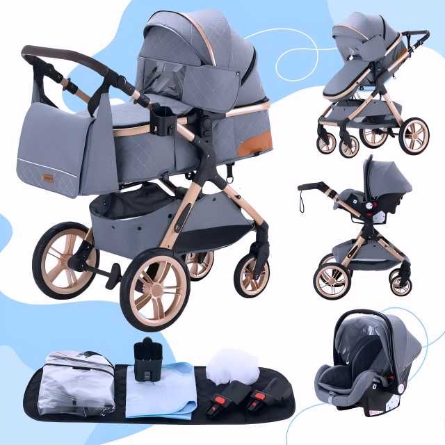 ‼️ NOU Carucior Bebe 3 in 1 Bebelus Landou Copii Pliabil Smart + CADOU
