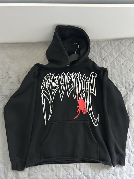 Revenge x King Von hoodie бяло и черно