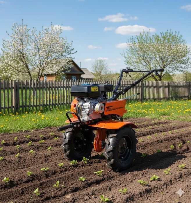 МОЩНЫЙ мотоблок Обработка почвы Посадка Скашивание травы