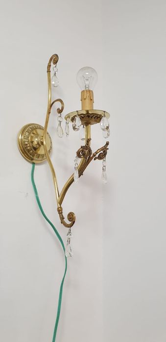 Accesoriu decorațiune lumina vintage colectie bronz alama Franța 1930